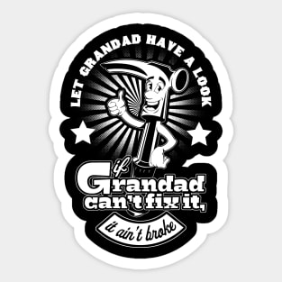 Grandpa will Fix It Sticker